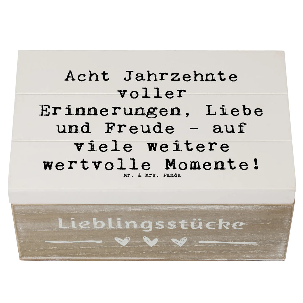 Holzkiste Spruch 80. Geburtstag Erinnerungen XXL, Truhe, Erinnerungsbox, Aufbewahrungsbox, Geschenkbox, Schatulle, Schatzkiste, Holzkiste, Kiste, Geschenkdose, Erinnerungskiste, Dekokiste, Geburtstag, Geburtstagsgeschenk, Geschenk