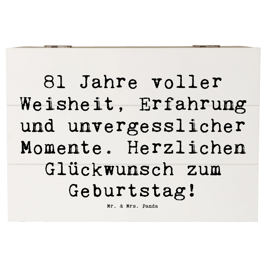 Holzkiste Spruch 81. Geburtstag Truhe, Aufbewahrungsbox, Erinnerungskiste, Schatzkiste, Erinnerungsbox, Geschenkbox, XXL, Holzkiste, Kiste, Geschenkdose, Dekokiste, Schatulle, Geburtstag, Geburtstagsgeschenk, Geschenk