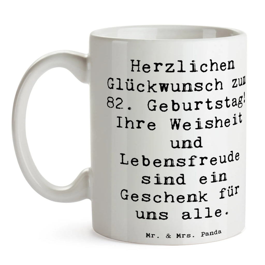 Tasse 82. Geburtstag Keramiktasse, Teetasse, Bürotasse, Tasse, Kaffeetasse, Porzellantasse, Geschenktasse, Tasse mit Motiven, Tasse mit Zitaten, Geburtstag, Geburtstagsgeschenk, Geschenk