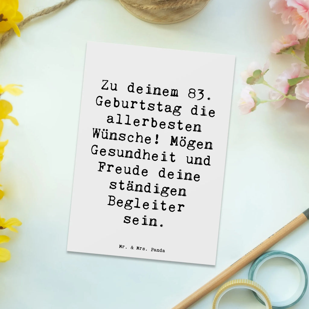 Postkarte Spruch 83. Geburtstag Glückwünsche Ansichtskarte, Einladung, Einladungskarte, Geschenkkarte, Ansichtskarten, Einladung Geburtstag, Dankeskarte, Karte, Geburtstagskarte, Einladungskarten Geburtstag, Grußkarte, Postkarte, Geburtstag, Geburtstagsgeschenk, Geschenk