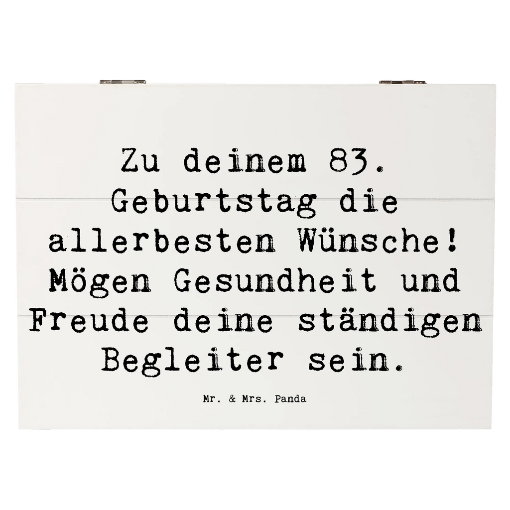 Holzkiste Spruch 83. Geburtstag Glückwünsche Erinnerungskiste, Geschenkdose, Holzkiste, Erinnerungsbox, Dekokiste, Aufbewahrungsbox, Geschenkbox, Truhe, Kiste, Schatzkiste, XXL, Schatulle, Geburtstag, Geburtstagsgeschenk, Geschenk