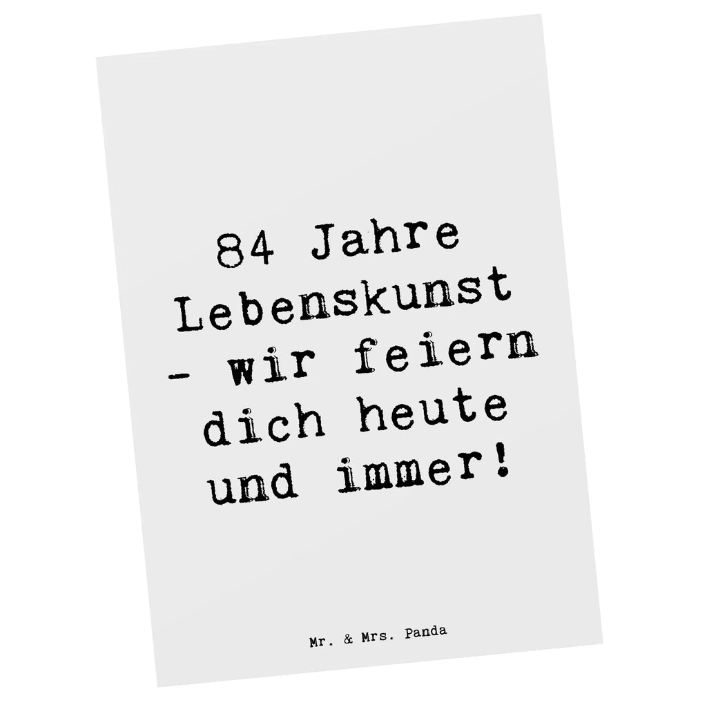 Postkarte Spruch 84. Geburtstag Lebenskunst Ansichtskarten, Einladung, Einladungskarte, Dankeskarte, Karte, Grußkarte, Postkarte, Geschenkkarte, Geburtstagskarte, Einladung Geburtstag, Einladungskarten Geburtstag, Ansichtskarte, Geburtstag, Geburtstagsgeschenk, Geschenk