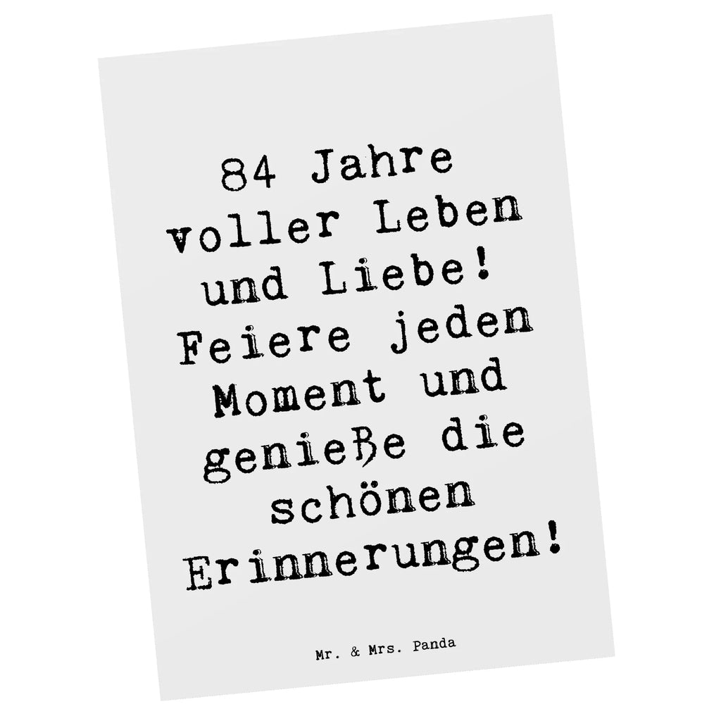 Postkarte Spruch 84. Geburtstag Leben und Liebe Karte, Einladungskarten Geburtstag, Postkarte, Geschenkkarte, Ansichtskarten, Grußkarte, Einladungskarte, Einladung, Dankeskarte, Einladung Geburtstag, Ansichtskarte, Geburtstagskarte, Geburtstag, Geburtstagsgeschenk, Geschenk