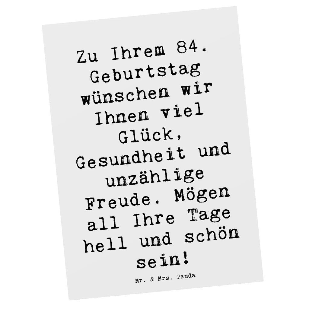 Postkarte Spruch 84. Geburtstag Glückwünsche Einladungskarten Geburtstag, Ansichtskarte, Ansichtskarten, Geburtstagskarte, Karte, Einladung, Dankeskarte, Grußkarte, Einladungskarte, Einladung Geburtstag, Geschenkkarte, Postkarte, Geburtstag, Geburtstagsgeschenk, Geschenk