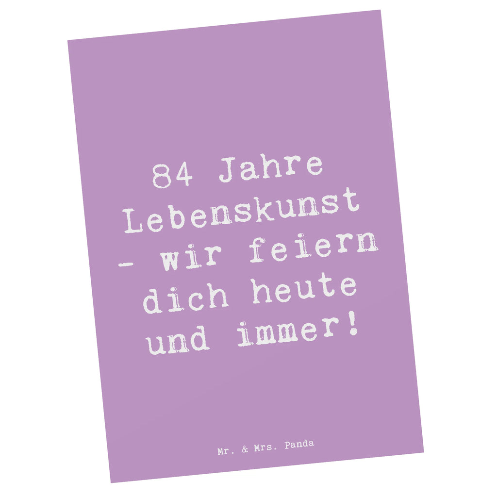 Postkarte Spruch 84. Geburtstag Lebenskunst Ansichtskarten, Einladung, Einladungskarte, Dankeskarte, Karte, Grußkarte, Postkarte, Geschenkkarte, Geburtstagskarte, Einladung Geburtstag, Einladungskarten Geburtstag, Ansichtskarte, Geburtstag, Geburtstagsgeschenk, Geschenk