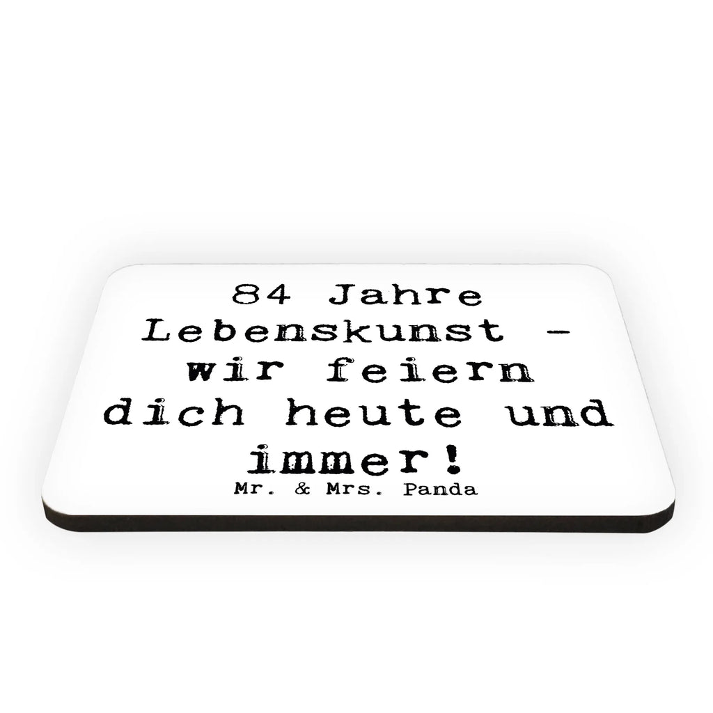 Magnet Spruch 84. Geburtstag Lebenskunst Souvenir Magnet, Pinnwandmagnet, Whiteboard Magnet, Notiz Magnet, Motivmagnete, Dekomagnet, Kühlschrank Dekoration, Kühlschrankmagnet, Geburtstag, Geburtstagsgeschenk, Geschenk