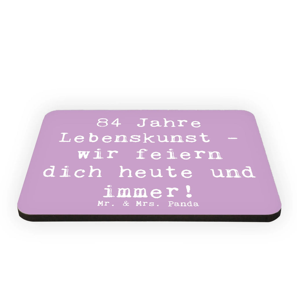 Magnet Spruch 84. Geburtstag Lebenskunst Souvenir Magnet, Pinnwandmagnet, Whiteboard Magnet, Notiz Magnet, Motivmagnete, Dekomagnet, Kühlschrank Dekoration, Kühlschrankmagnet, Geburtstag, Geburtstagsgeschenk, Geschenk