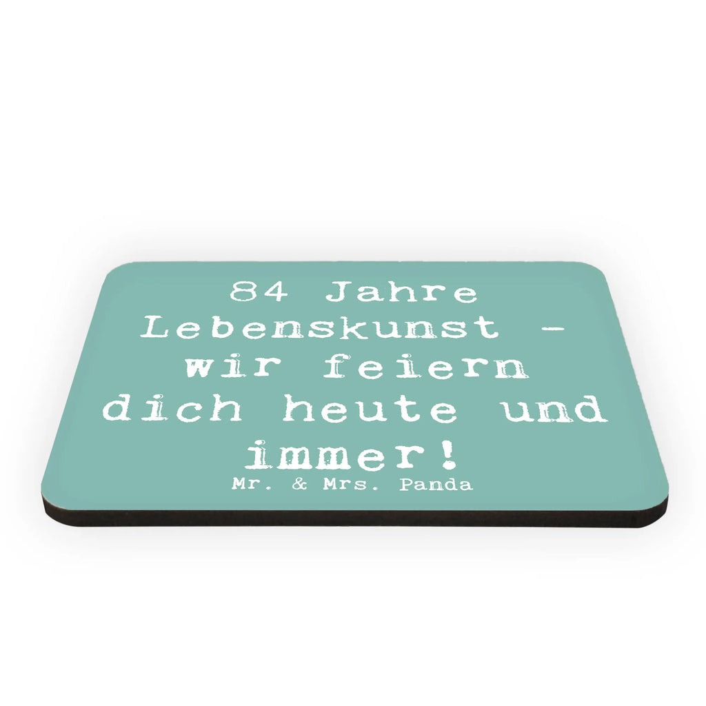 Magnet Spruch 84. Geburtstag Lebenskunst Souvenir Magnet, Pinnwandmagnet, Whiteboard Magnet, Notiz Magnet, Motivmagnete, Dekomagnet, Kühlschrank Dekoration, Kühlschrankmagnet, Geburtstag, Geburtstagsgeschenk, Geschenk