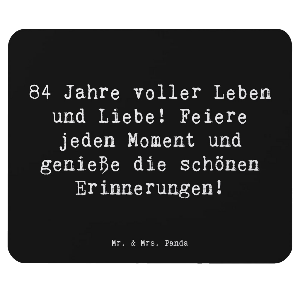 Mouse mat Saying 84 Jahre voller Leben und Liebe! Feiere jeden Moment und genieße die schönen Erinnerungen! Einzigartiges Mauspad, Büroausstattung, Mousepad, Mauspad Büro, Mausunterlage, Computer zubehör, Mauspad, Designer Mauspad, Arbeitszimmer, PC Zubehör, Geburtstag, Geburtstagsgeschenk, Geschenk