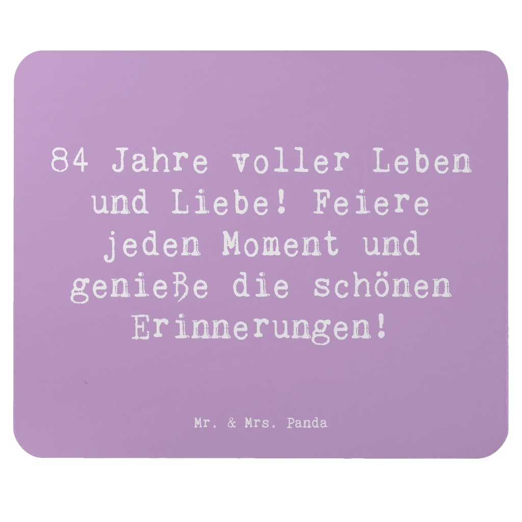 Mouse mat Saying 84 Jahre voller Leben und Liebe! Feiere jeden Moment und genieße die schönen Erinnerungen! Einzigartiges Mauspad, Büroausstattung, Mousepad, Mauspad Büro, Mausunterlage, Computer zubehör, Mauspad, Designer Mauspad, Arbeitszimmer, PC Zubehör, Geburtstag, Geburtstagsgeschenk, Geschenk