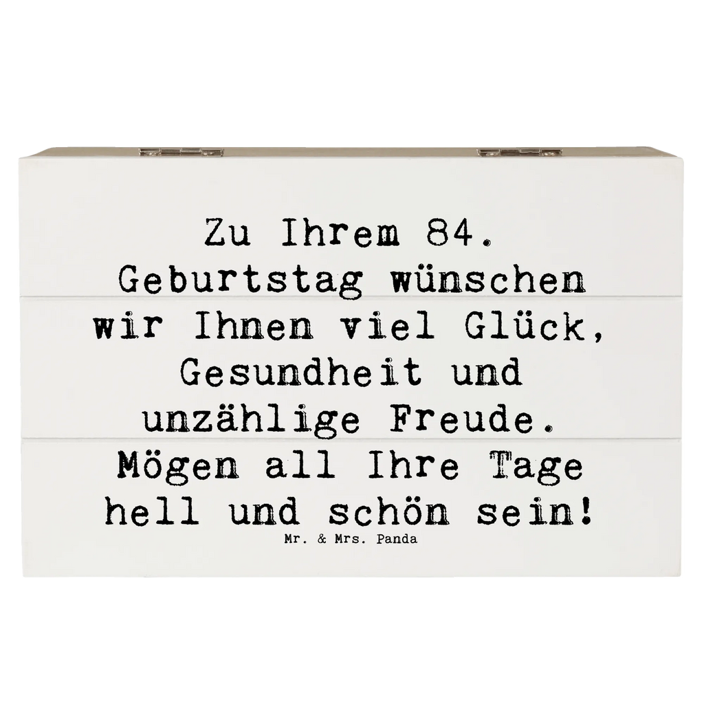 Holzkiste Spruch 84. Geburtstag Glückwünsche Schatulle, Schatzkiste, Aufbewahrungsbox, Geschenkbox, Erinnerungskiste, XXL, Geschenkdose, Truhe, Kiste, Dekokiste, Erinnerungsbox, Holzkiste, Geburtstag, Geburtstagsgeschenk, Geschenk