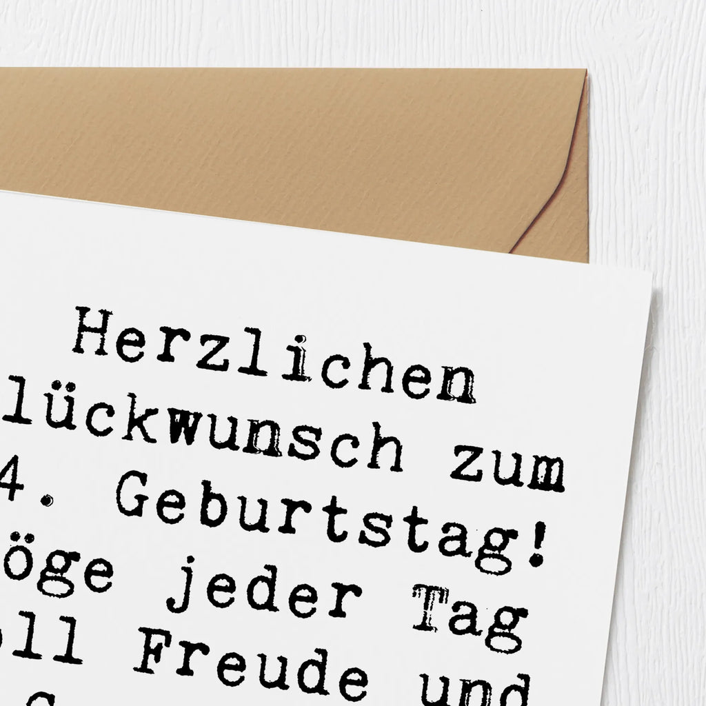 Deluxe Karte Spruch 84. Geburtstag Grußkarte, Hochwertige Grußkarte, Klappkarte, Karte, Geburtstagskarte, Hochwertige Klappkarte, Einladungskarte, Glückwunschkarte, Hochzeitskarte, Geburtstag, Geburtstagsgeschenk, Geschenk