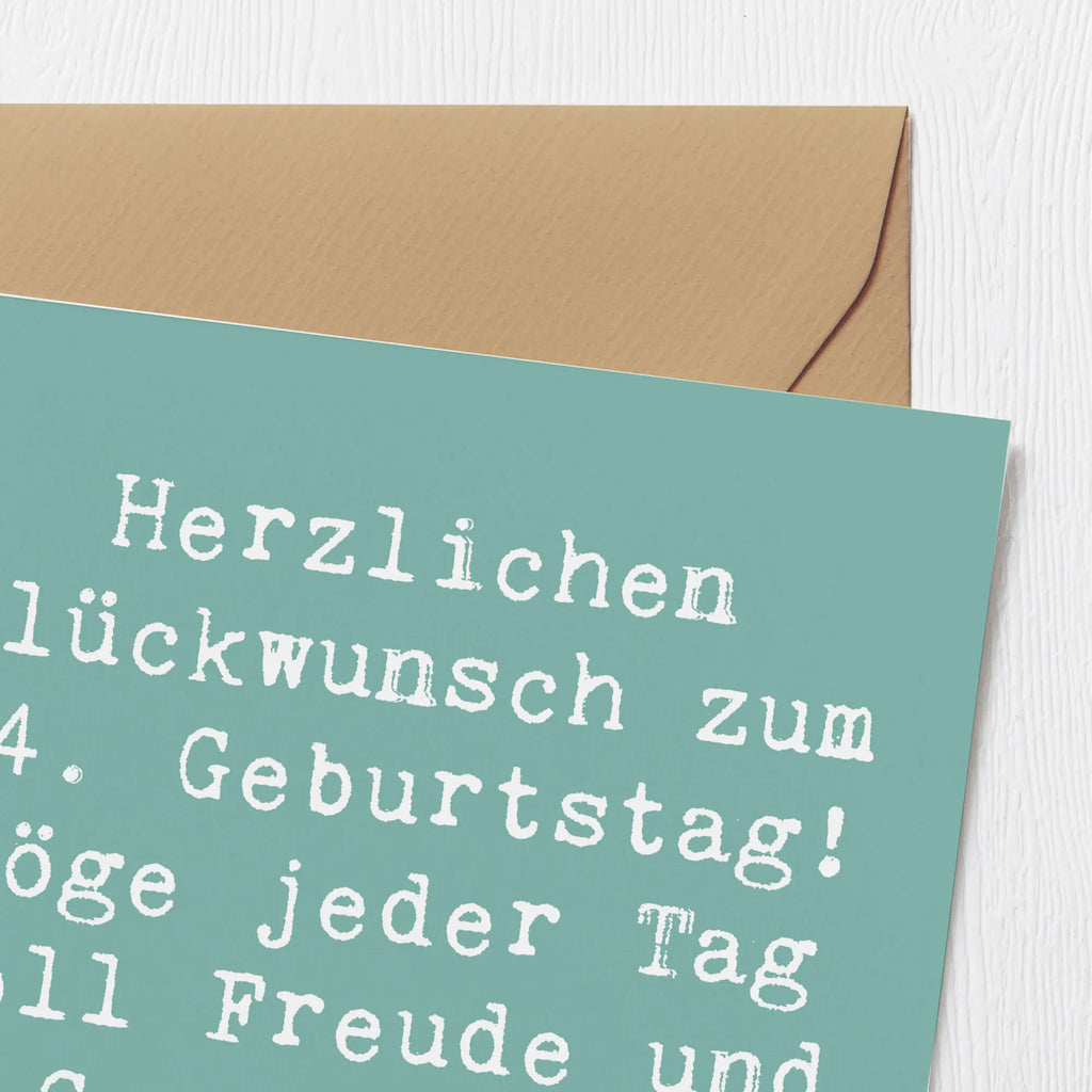 Deluxe Karte Spruch 84. Geburtstag Grußkarte, Hochwertige Grußkarte, Klappkarte, Karte, Geburtstagskarte, Hochwertige Klappkarte, Einladungskarte, Glückwunschkarte, Hochzeitskarte, Geburtstag, Geburtstagsgeschenk, Geschenk