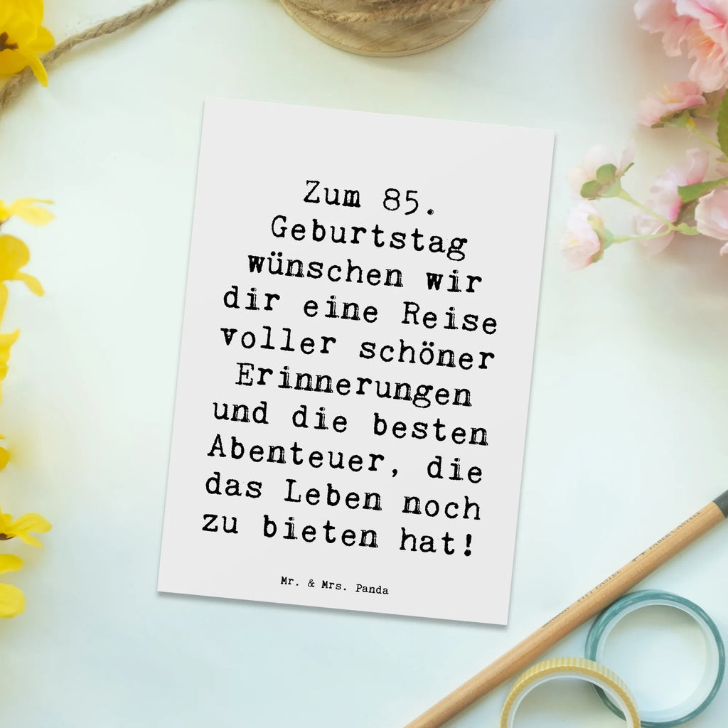 Postkarte Spruch 85. Geburtstag Postkarte, Einladungskarte, Karte, Grußkarte, Ansichtskarte, Geschenkkarte, Einladung, Dankeskarte, Ansichtskarten, Geburtstagskarte, Einladungskarten Geburtstag, Einladung Geburtstag, Geburtstag, Geburtstagsgeschenk, Geschenk