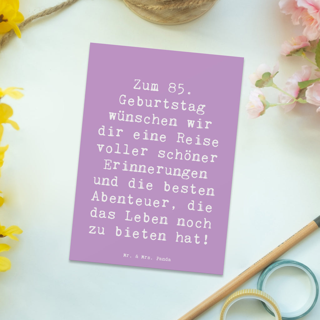 Postkarte Spruch 85. Geburtstag Postkarte, Einladungskarte, Karte, Grußkarte, Ansichtskarte, Geschenkkarte, Einladung, Dankeskarte, Ansichtskarten, Geburtstagskarte, Einladungskarten Geburtstag, Einladung Geburtstag, Geburtstag, Geburtstagsgeschenk, Geschenk