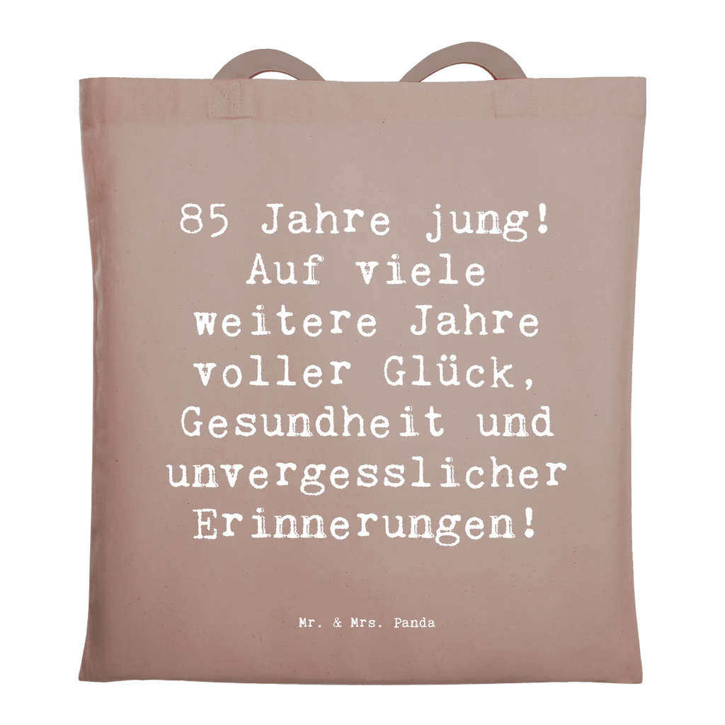 Tragetasche Spruch 85. Geburtstag Freude Beuteltasche, Beutel, Einkaufstasche, Jutebeutel, Stoffbeutel, Tasche, Shopper, Umhängetasche, Strandtasche, Schultertasche, Stofftasche, Tragetasche, Badetasche, Jutetasche, Einkaufstüte, Laptoptasche, Geburtstag, Geburtstagsgeschenk, Geschenk
