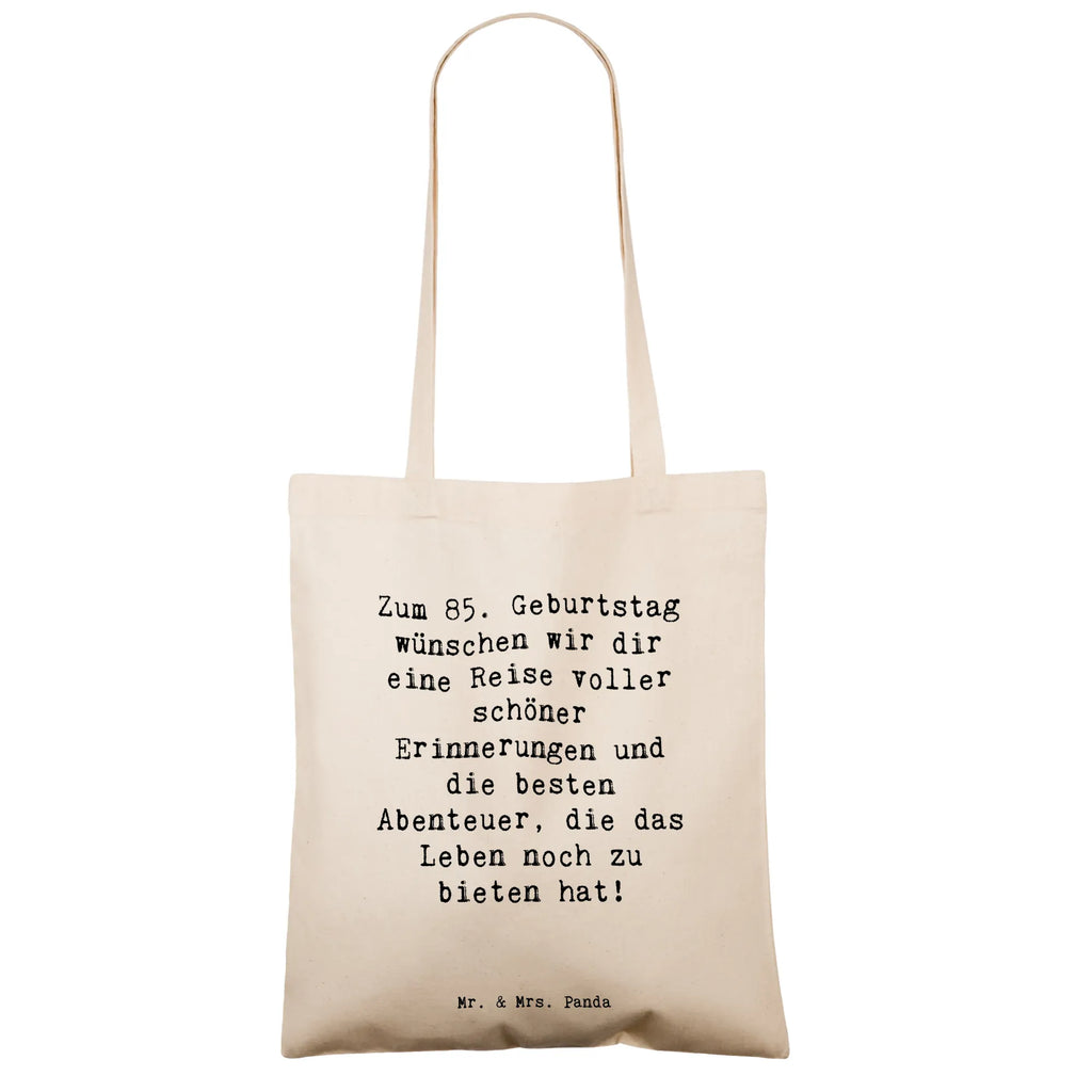 Tragetasche Spruch 85. Geburtstag Einkaufstasche, Beuteltasche, Einkaufstüte, Stofftasche, Tasche, Schultertasche, Shopper, Tragetasche, Umhängetasche, Jutebeutel, Laptoptasche, Stoffbeutel, Beutel, Badetasche, Strandtasche, Jutetasche, Geburtstag, Geburtstagsgeschenk, Geschenk