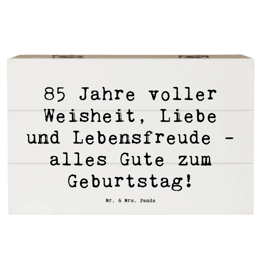 Holzkiste Spruch 85. Geburtstag Weise Schatulle, Geschenkbox, Dekokiste, Erinnerungsbox, Geschenkdose, XXL, Aufbewahrungsbox, Erinnerungskiste, Truhe, Kiste, Holzkiste, Schatzkiste, Geburtstag, Geburtstagsgeschenk, Geschenk