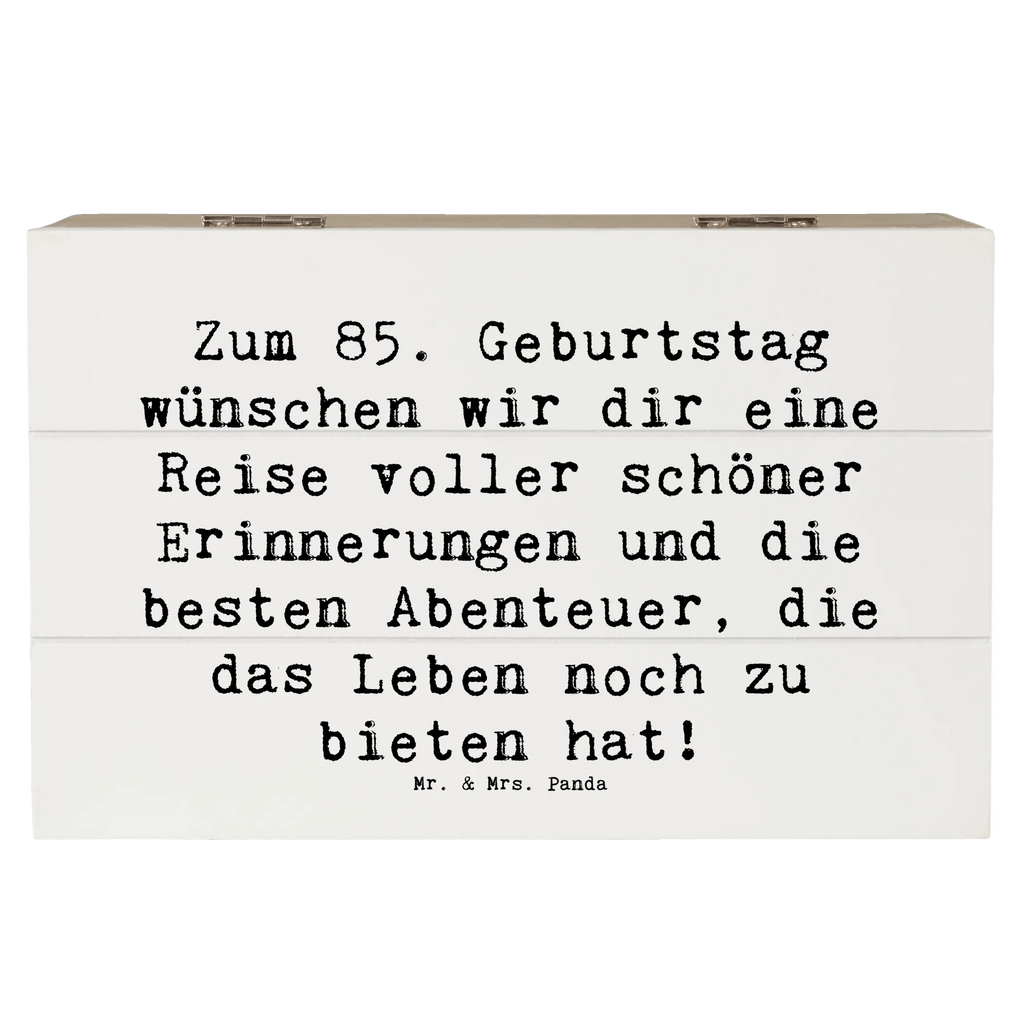 Holzkiste Spruch 85. Geburtstag Aufbewahrungsbox, Erinnerungsbox, Erinnerungskiste, Schatzkiste, Schatulle, Kiste, Holzkiste, Geschenkbox, XXL, Geschenkdose, Truhe, Dekokiste, Geburtstag, Geburtstagsgeschenk, Geschenk