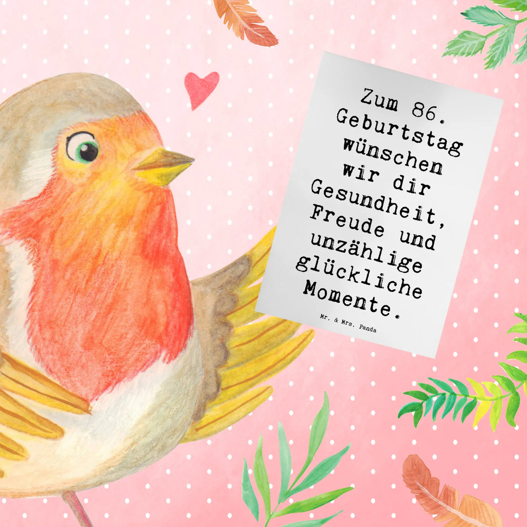 Greetings card Saying Zum 86. Geburtstag wünschen wir dir Gesundheit, Freude und unzählige glückliche Momente. Glückwunschkarte, Klappkarte, Einladungskarte, Grußkarte, Geburtstagskarte, Ansichtskarten, Hochzeitskarte, Karte, Geburtstag, Geburtstagsgeschenk, Geschenk