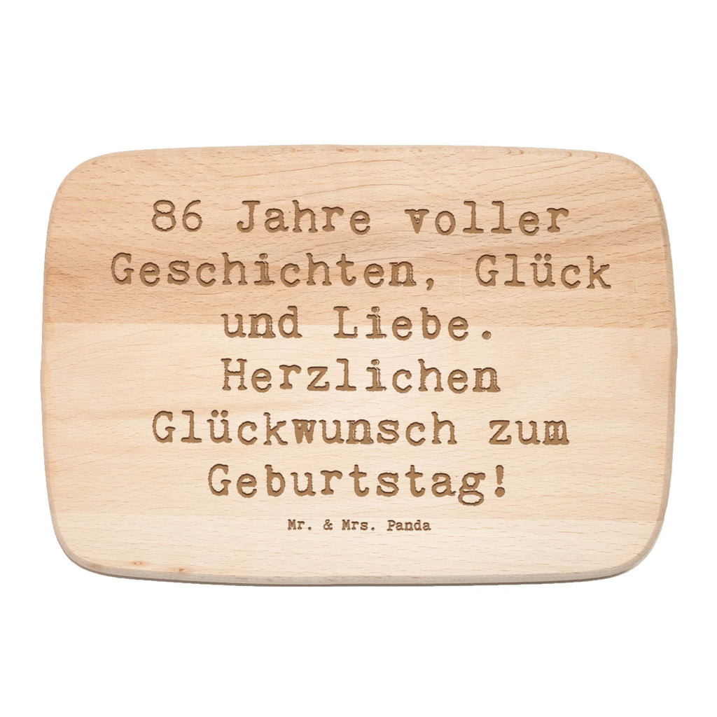 Holzbrett Spruch 86. Geburtstag Schneidebrett, Frühstücksbrett, Frühstücksbrettchen, Küchenbrett, Holzbrett, Schneidebrett Holz, Geburtstag, Geburtstagsgeschenk, Geschenk