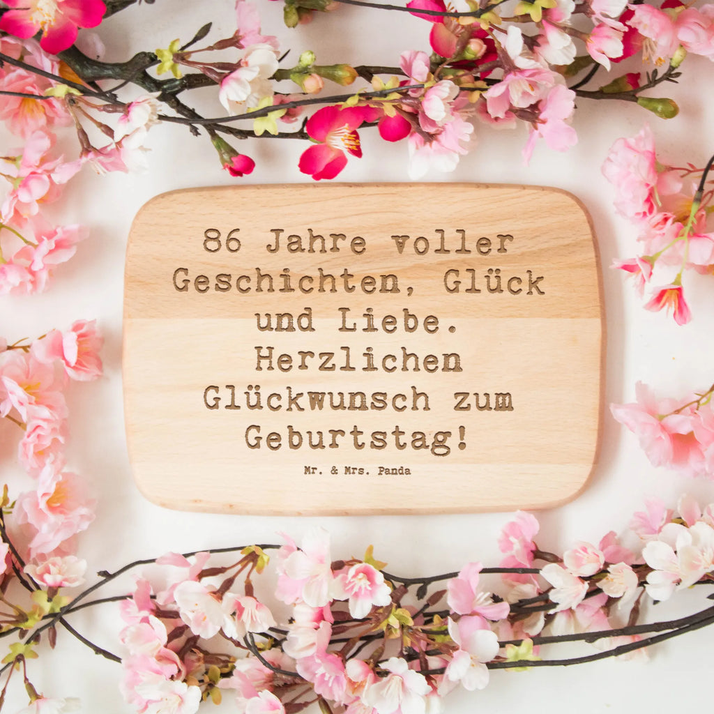 Holzbrett Spruch 86. Geburtstag Schneidebrett, Frühstücksbrett, Frühstücksbrettchen, Küchenbrett, Holzbrett, Schneidebrett Holz, Geburtstag, Geburtstagsgeschenk, Geschenk