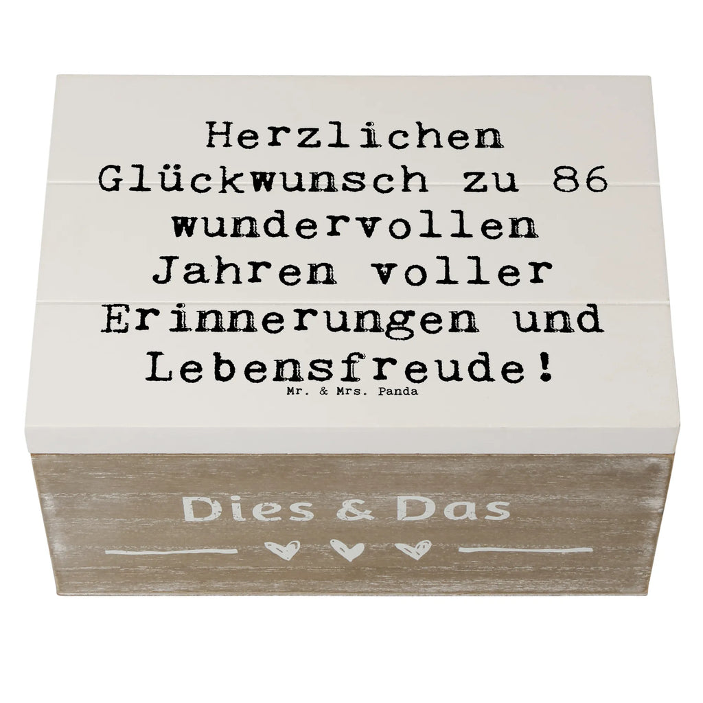 Holzkiste Spruch 86. Geburtstag Geschenkdose, Holzkiste, Erinnerungsbox, XXL, Aufbewahrungsbox, Schatzkiste, Schatulle, Erinnerungskiste, Truhe, Dekokiste, Kiste, Geschenkbox, Geburtstag, Geburtstagsgeschenk, Geschenk