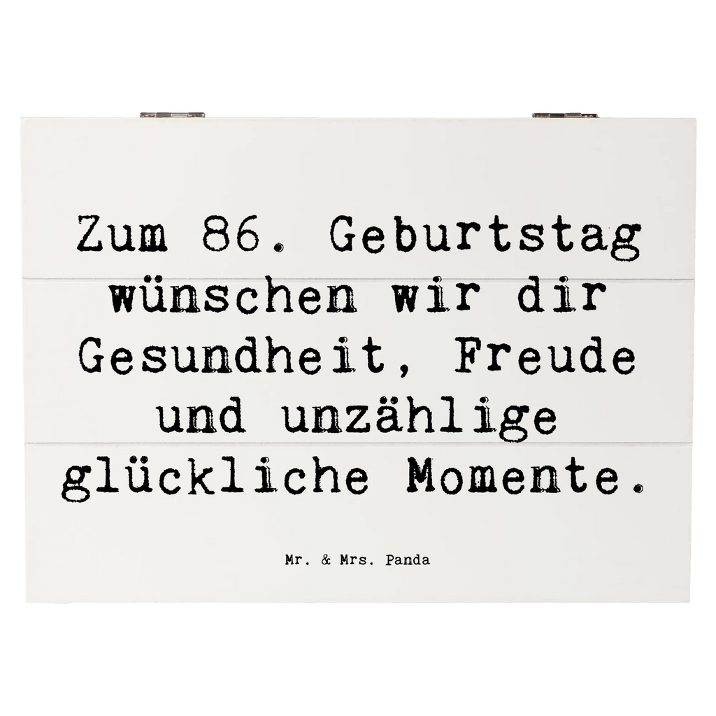 Holzkiste Spruch 86. Geburtstag Wünsche Holzkiste, Erinnerungsbox, XXL, Schatulle, Truhe, Kiste, Aufbewahrungsbox, Dekokiste, Geschenkbox, Schatzkiste, Erinnerungskiste, Geschenkdose, Geburtstag, Geburtstagsgeschenk, Geschenk