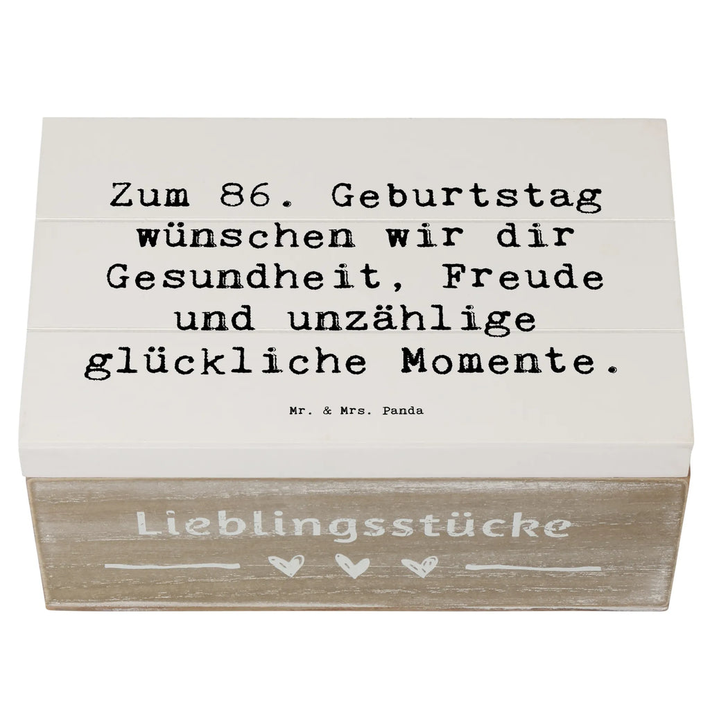 Holzkiste Spruch 86. Geburtstag Wünsche Holzkiste, Erinnerungsbox, XXL, Schatulle, Truhe, Kiste, Aufbewahrungsbox, Dekokiste, Geschenkbox, Schatzkiste, Erinnerungskiste, Geschenkdose, Geburtstag, Geburtstagsgeschenk, Geschenk
