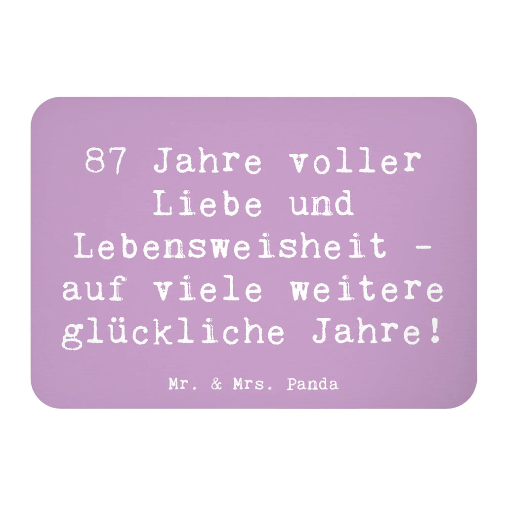 Magnet Saying 87 Jahre voller Liebe und Lebensweisheit - auf viele weitere glückliche Jahre! Kühlschrankmagnet, Kühlschrank Dekoration, Motivmagnete, Pinnwandmagnet, Notiz Magnet, Dekomagnet, Souvenir Magnet, Whiteboard Magnet, Geburtstag, Geburtstagsgeschenk, Geschenk
