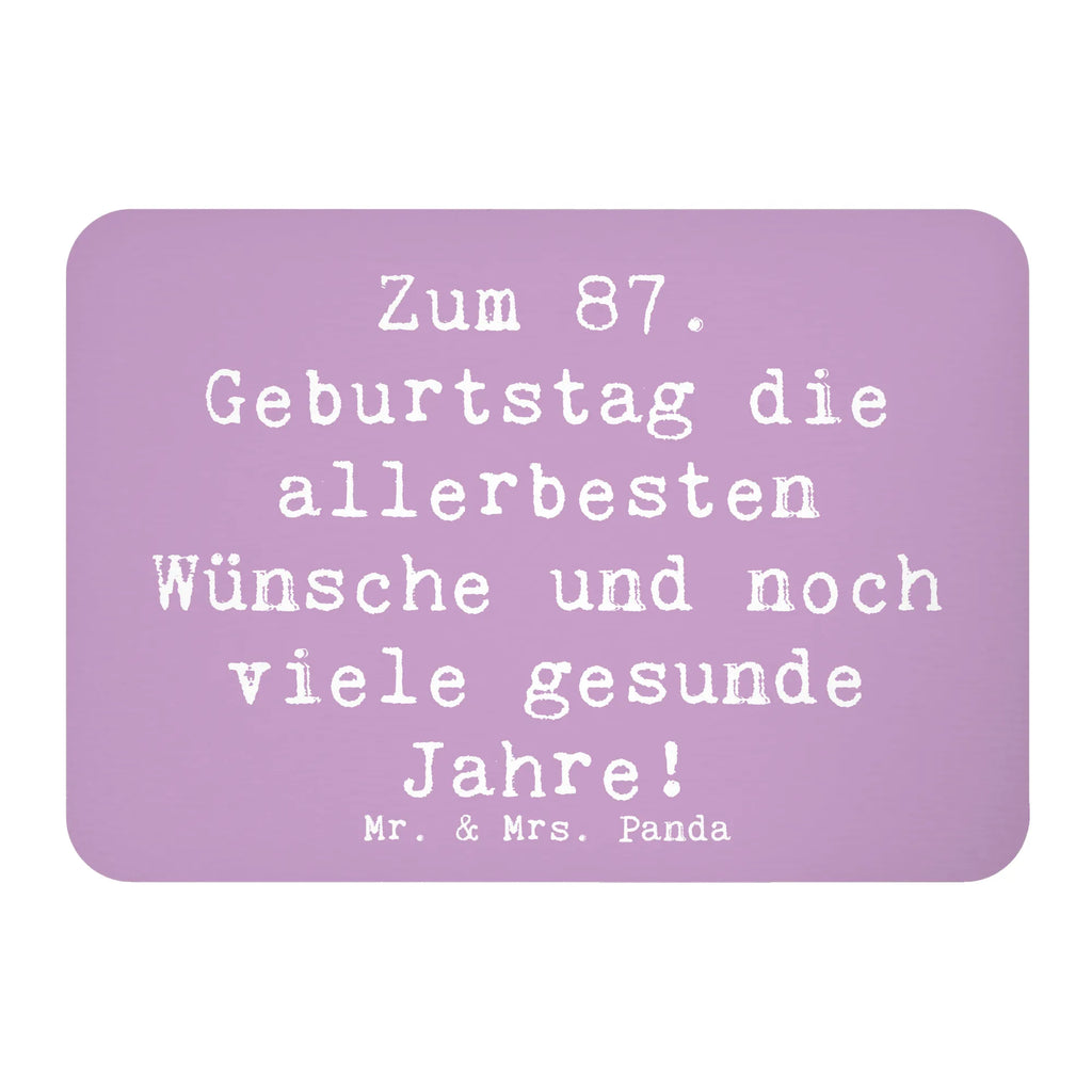 Magnet Saying Zum 87. Geburtstag die allerbesten Wünsche und noch viele gesunde Jahre! Whiteboard Magnet, Souvenir Magnet, Kühlschrankmagnet, Dekomagnet, Pinnwandmagnet, Kühlschrank Dekoration, Motivmagnete, Notiz Magnet, Geburtstag, Geburtstagsgeschenk, Geschenk