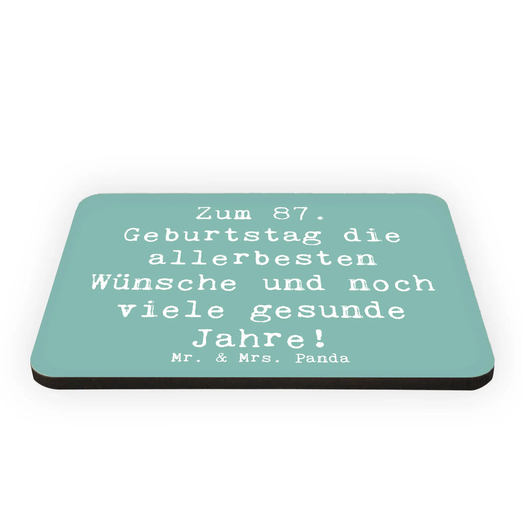 Magnet Saying Zum 87. Geburtstag die allerbesten Wünsche und noch viele gesunde Jahre! Whiteboard Magnet, Souvenir Magnet, Kühlschrankmagnet, Dekomagnet, Pinnwandmagnet, Kühlschrank Dekoration, Motivmagnete, Notiz Magnet, Geburtstag, Geburtstagsgeschenk, Geschenk