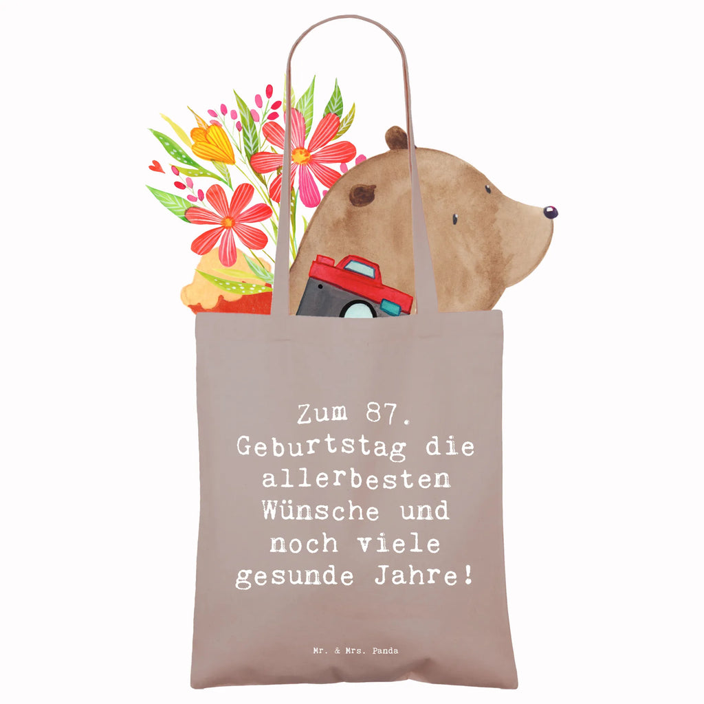 Tragetasche Spruch 87. Geburtstag Beuteltasche, Beutel, Einkaufstasche, Jutebeutel, Stoffbeutel, Tasche, Shopper, Umhängetasche, Strandtasche, Schultertasche, Stofftasche, Tragetasche, Badetasche, Jutetasche, Einkaufstüte, Laptoptasche, Geburtstag, Geburtstagsgeschenk, Geschenk