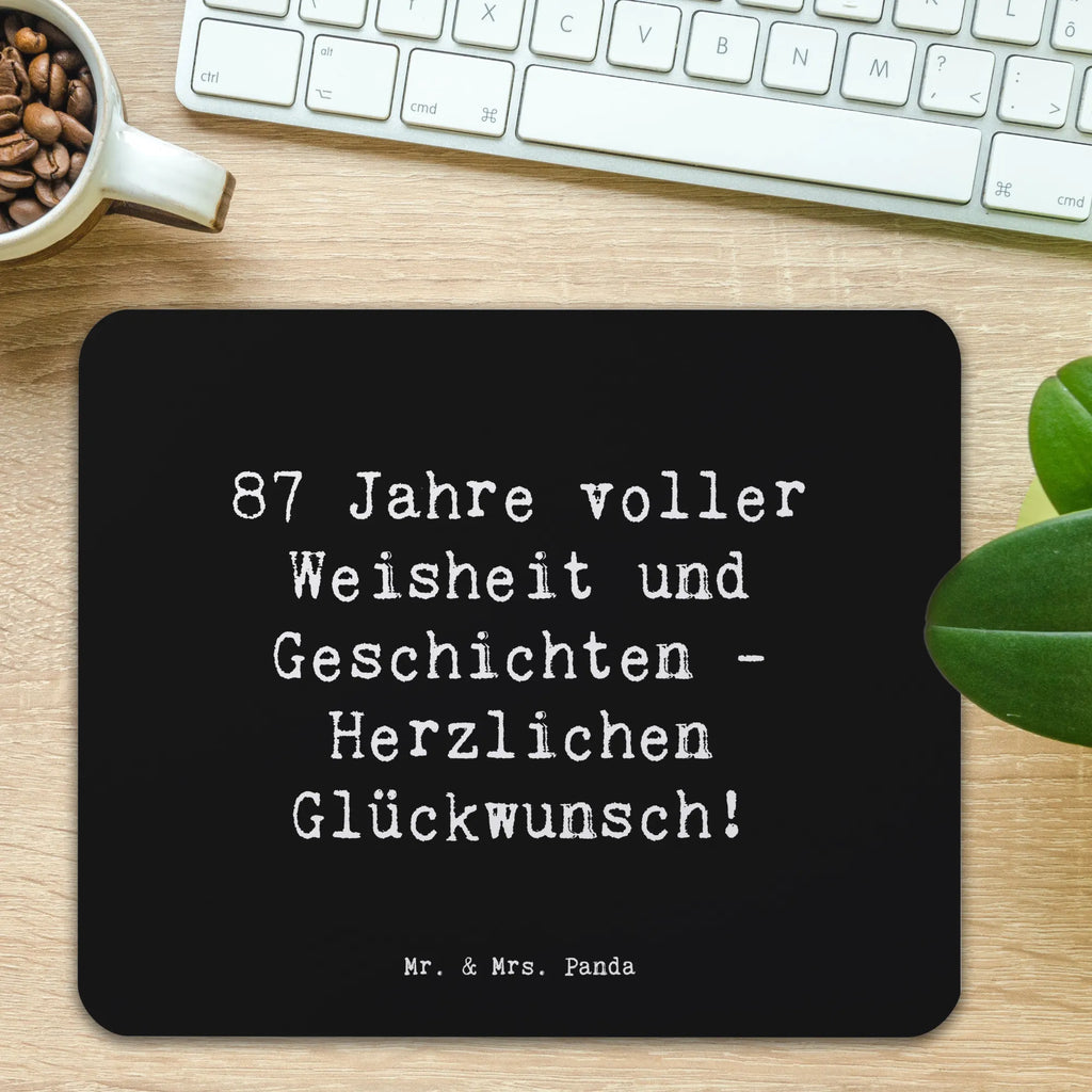 Mauspad Spruch 87. Geburtstag Weisheit Büroausstattung, Arbeitszimmer, Mauspad, Mousepad, PC Zubehör, Einzigartiges Mauspad, Computer zubehör, Mausunterlage, Mauspad Büro, Designer Mauspad, Geburtstag, Geburtstagsgeschenk, Geschenk