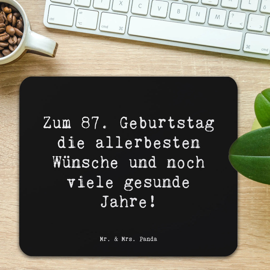Mauspad Spruch 87. Geburtstag Arbeitszimmer, Computer zubehör, Büroausstattung, PC Zubehör, Mausunterlage, Einzigartiges Mauspad, Designer Mauspad, Mousepad, Mauspad Büro, Mauspad, Geburtstag, Geburtstagsgeschenk, Geschenk