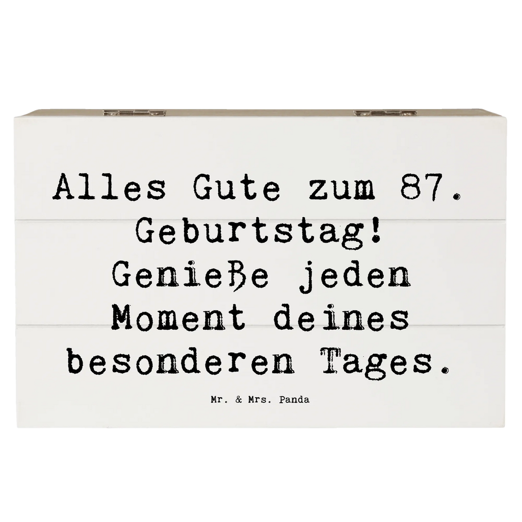 Holzkiste Spruch 87. Geburtstag Truhe, Schatzkiste, XXL, Kiste, Holzkiste, Erinnerungsbox, Schatulle, Geschenkbox, Geschenkdose, Dekokiste, Aufbewahrungsbox, Erinnerungskiste, Geburtstag, Geburtstagsgeschenk, Geschenk