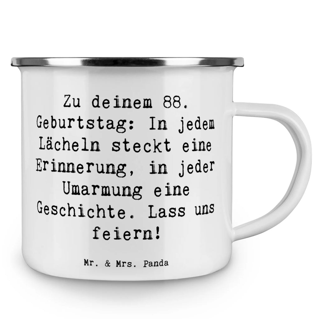 Enamel camping mug Saying Zu deinem 88. Geburtstag: In jedem Lächeln steckt eine Erinnerung, in jeder Umarmung eine Geschichte. Lass uns feiern! Camping Tasse Metall, Emaille Tasse Camping, Campingtassen, Blechtasse, Camping Becher, Outdoor Tasse, Emaille Campingbecher, Metall Tasse, Blechtasse Outdoor, Metalltasse für Camping, Emaille Trinkbecher, Blechtassen, Emaille Tasse, Edelstahl Trinkbecher, Camping Tassen Emaille, Outdoor Becher, Kaffee Blechtasse, Camping Becher Edelstahl, Camping Tasse Emaille, Emaille Becher, Tasse Emaille, Campingbecher, Metalltasse, Emaille Tassen, Trinkbecher, Campingtasse, Camping Tassen, Emailletasse, Tasse Camping, Emaille Becher Camping, Geburtstag, Geburtstagsgeschenk, Geschenk