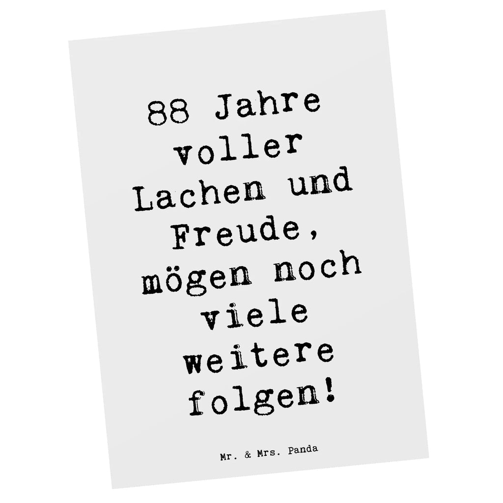 Postcard Saying 88 Jahre voller Lachen und Freude, mögen noch viele weitere folgen! Einladung Geburtstag, Einladung, Karte, Dankeskarte, Einladungskarte, Postkarte, Ansichtskarten, Geschenkkarte, Einladungskarten Geburtstag, Ansichtskarte, Geburtstagskarte, Grußkarte, Geburtstag, Geburtstagsgeschenk, Geschenk
