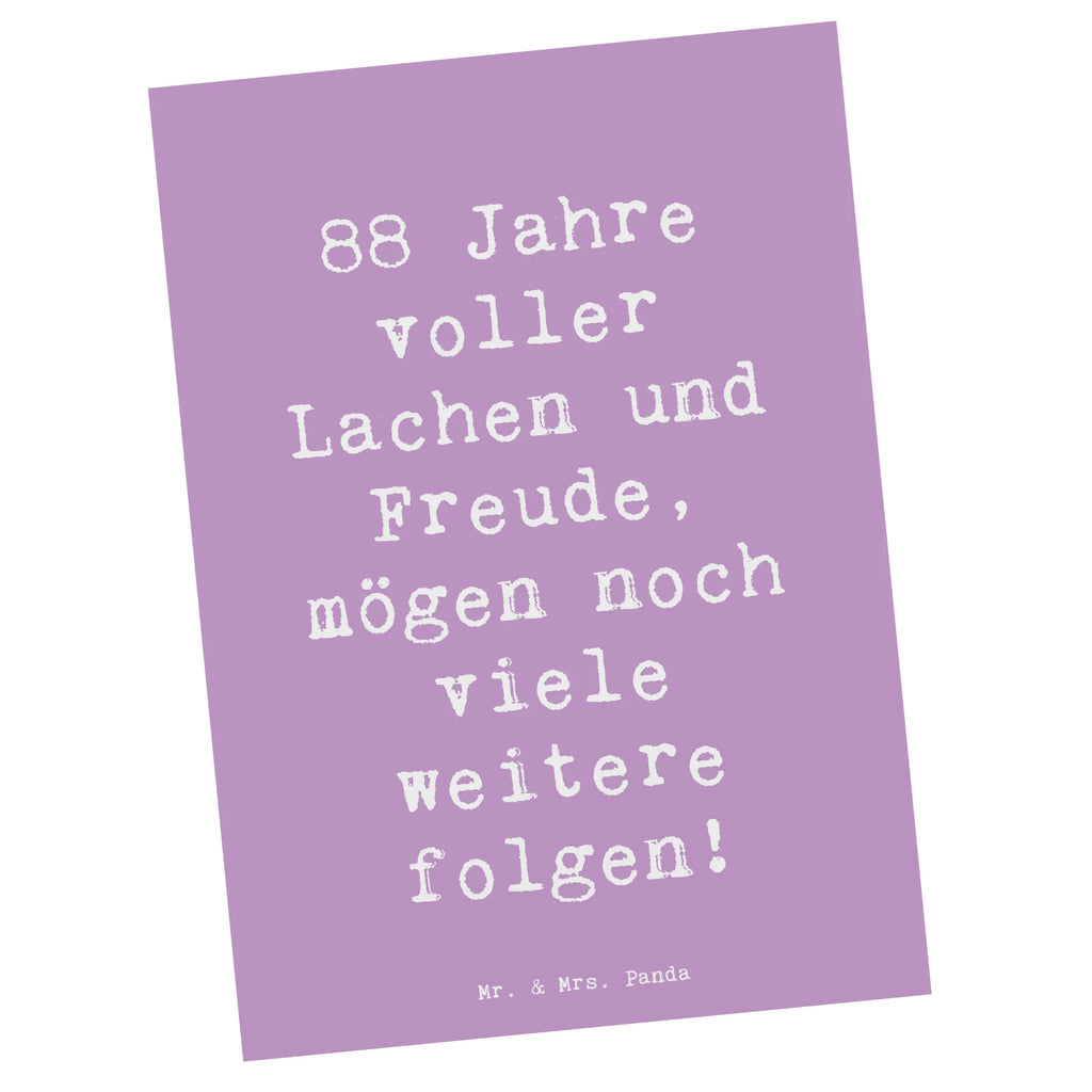 Postcard Saying 88 Jahre voller Lachen und Freude, mögen noch viele weitere folgen! Einladung Geburtstag, Einladung, Karte, Dankeskarte, Einladungskarte, Postkarte, Ansichtskarten, Geschenkkarte, Einladungskarten Geburtstag, Ansichtskarte, Geburtstagskarte, Grußkarte, Geburtstag, Geburtstagsgeschenk, Geschenk