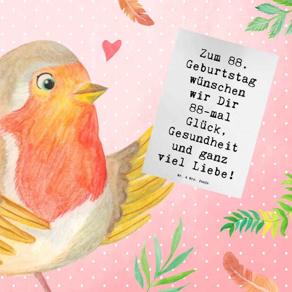 Greetings card Saying Zum 88. Geburtstag wünschen wir Dir 88-mal Glück, Gesundheit und ganz viel Liebe! Geburtstagskarte, Hochzeitskarte, Karte, Grußkarte, Ansichtskarten, Einladungskarte, Glückwunschkarte, Klappkarte, Geburtstag, Geburtstagsgeschenk, Geschenk