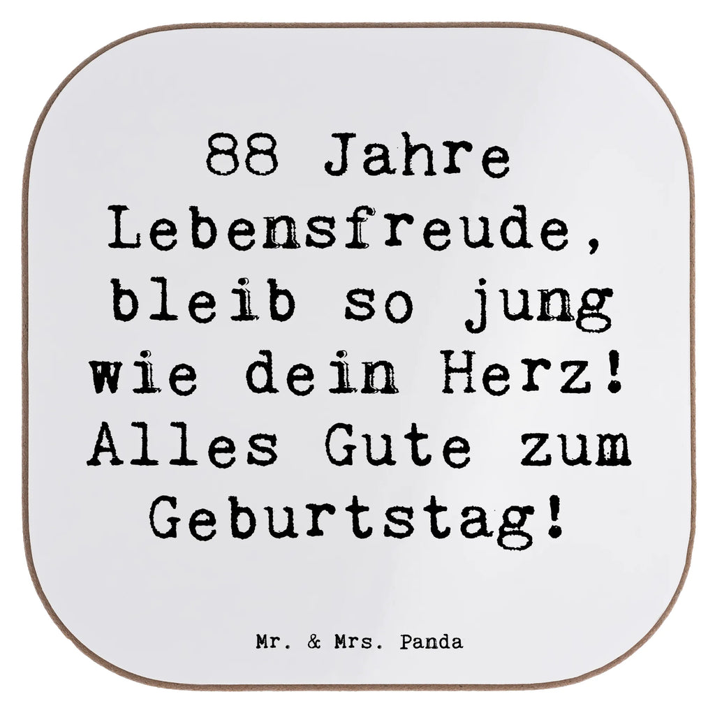 Square coaster Saying 88 Jahre Lebensfreude, bleib so jung wie dein Herz! Alles Gute zum Geburtstag! Tassen Untersetzer, Untersetzer Gläser, Korkuntersetzer, Untersetzer für Gläser, Getränkeuntersetzer, Untersetzer Holz, Glasuntersetzer, Untersetzer, Untersetzer Design, Bierdeckel, Untersetzer aus Holz, Holzuntersetzer, Geburtstag, Geburtstagsgeschenk, Geschenk