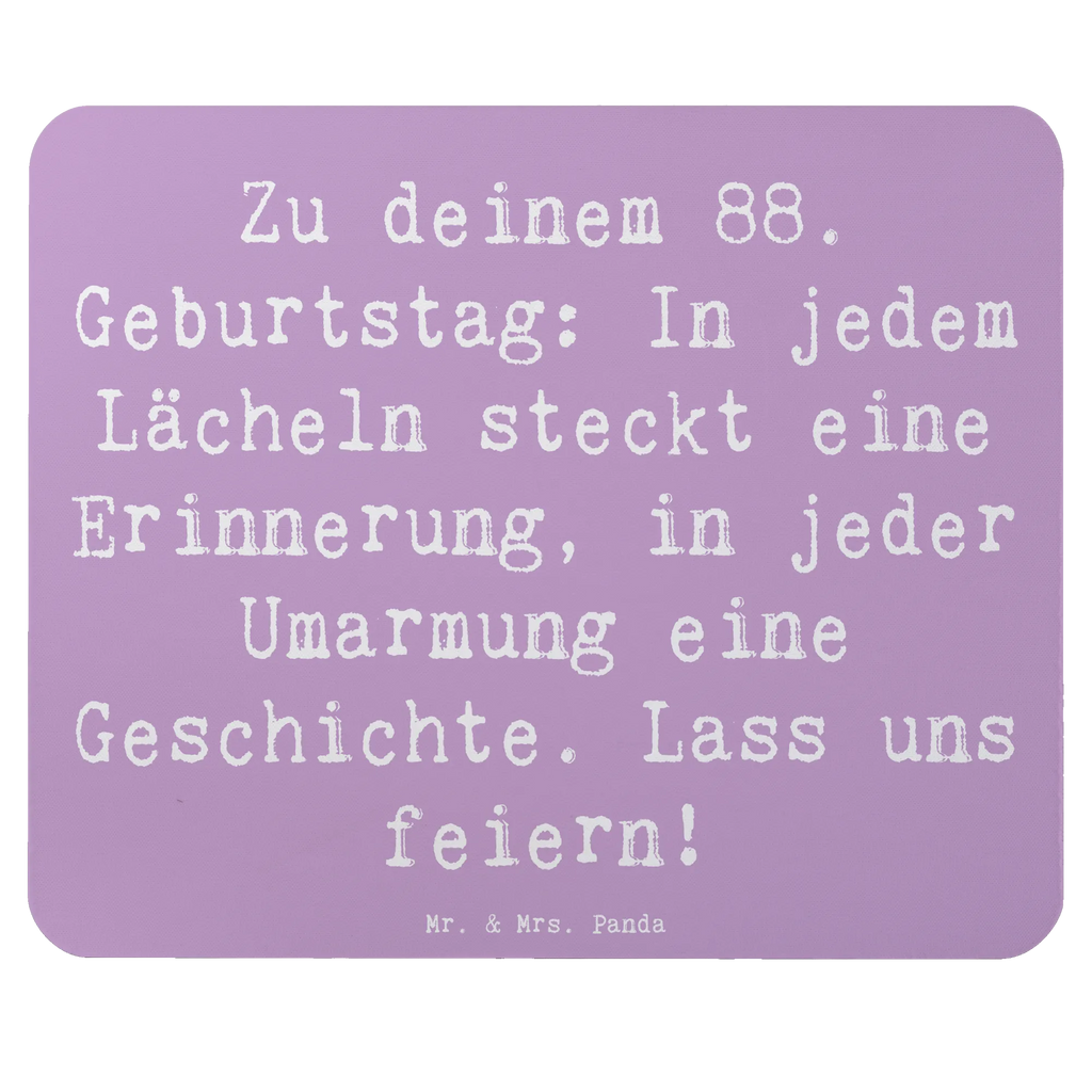 Mouse mat Saying Zu deinem 88. Geburtstag: In jedem Lächeln steckt eine Erinnerung, in jeder Umarmung eine Geschichte. Lass uns feiern! Büroausstattung, Computer zubehör, Mousepad, Arbeitszimmer, Mausunterlage, PC Zubehör, Einzigartiges Mauspad, Mauspad, Designer Mauspad, Mauspad Büro, Geburtstag, Geburtstagsgeschenk, Geschenk