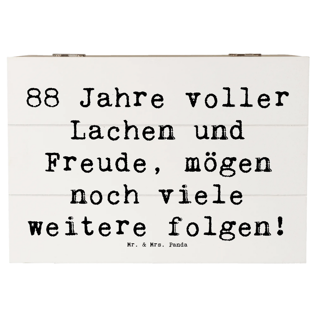Wooden chest Saying 88 Jahre voller Lachen und Freude, mögen noch viele weitere folgen! Geschenkdose, Holzkiste, Aufbewahrungsbox, Schatzkiste, XXL, Kiste, Erinnerungsbox, Dekokiste, Erinnerungskiste, Schatulle, Geschenkbox, Truhe, Geburtstag, Geburtstagsgeschenk, Geschenk