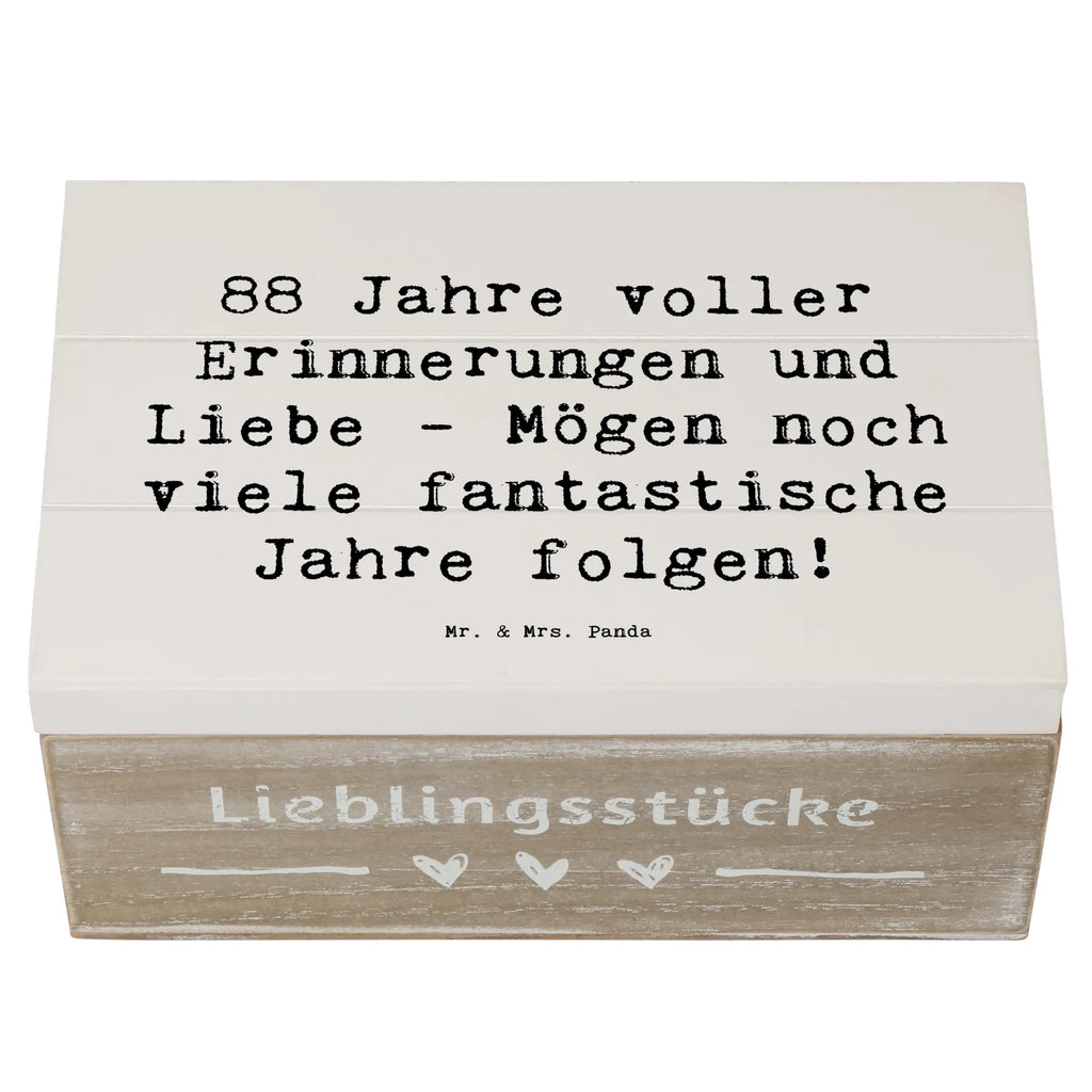 Holzkiste Spruch 88. Geburtstag Erinnerungen Schatzkiste, Dekokiste, Erinnerungsbox, Kiste, Truhe, Geschenkdose, Holzkiste, Schatulle, XXL, Geschenkbox, Erinnerungskiste, Aufbewahrungsbox, Geburtstag, Geburtstagsgeschenk, Geschenk