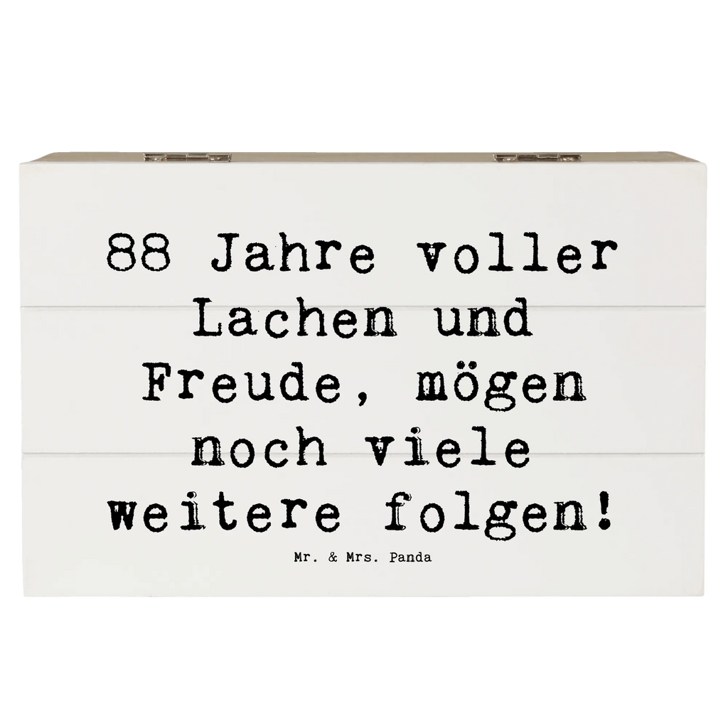 Wooden chest Saying 88 Jahre voller Lachen und Freude, mögen noch viele weitere folgen! Geschenkdose, Holzkiste, Aufbewahrungsbox, Schatzkiste, XXL, Kiste, Erinnerungsbox, Dekokiste, Erinnerungskiste, Schatulle, Geschenkbox, Truhe, Geburtstag, Geburtstagsgeschenk, Geschenk