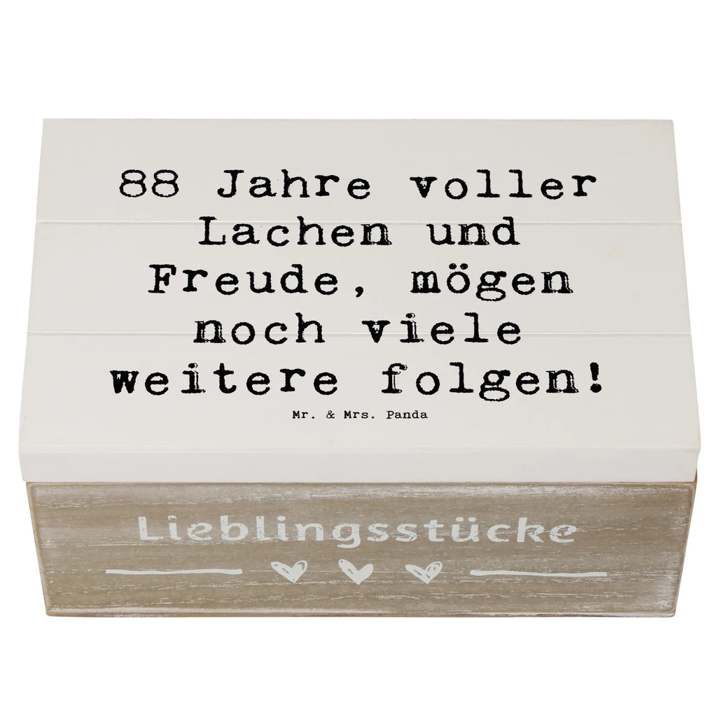 Wooden chest Saying 88 Jahre voller Lachen und Freude, mögen noch viele weitere folgen! Geschenkdose, Holzkiste, Aufbewahrungsbox, Schatzkiste, XXL, Kiste, Erinnerungsbox, Dekokiste, Erinnerungskiste, Schatulle, Geschenkbox, Truhe, Geburtstag, Geburtstagsgeschenk, Geschenk