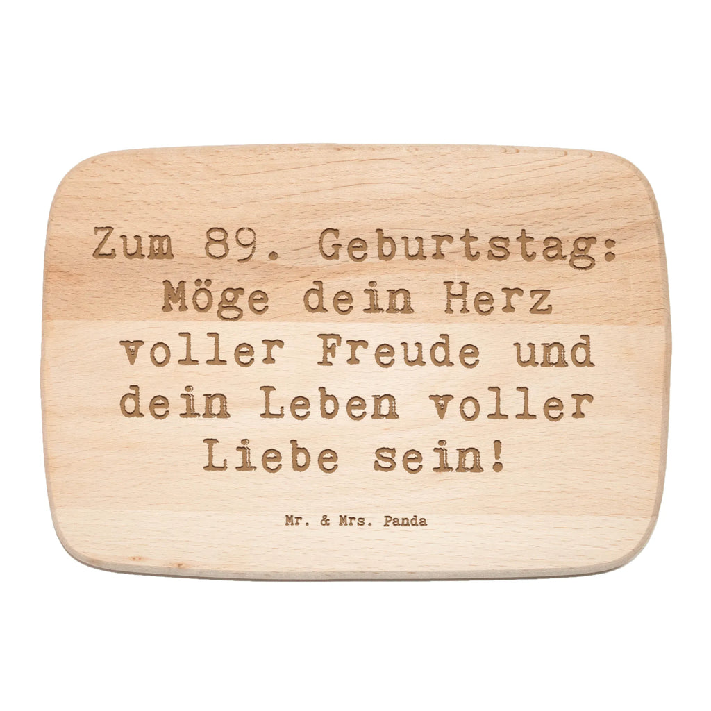 Frühstücksbrett Spruch 89. Geburtstag Freude Schneidebrett, Küchenbrett, Frühstücksbrett, Frühstücksbrettchen, Schneidebrett Holz, Holzbrett, Geburtstag, Geburtstagsgeschenk, Geschenk