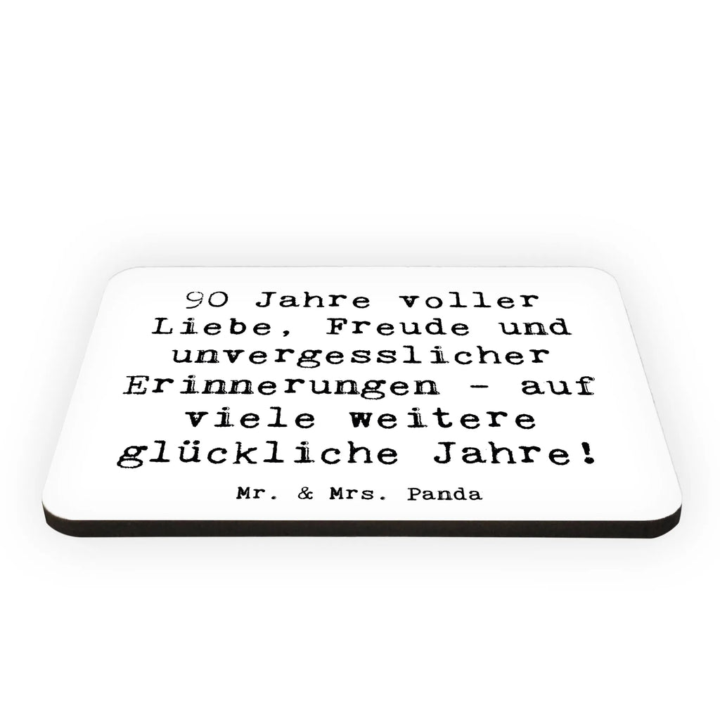 Magnet Saying 90 Jahre voller Liebe, Freude und unvergesslicher Erinnerungen - auf viele weitere glückliche Jahre! Whiteboard Magnet, Kühlschrankmagnet, Dekomagnet, Motivmagnete, Kühlschrank Dekoration, Notiz Magnet, Pinnwandmagnet, Souvenir Magnet, Geburtstag, Geburtstagsgeschenk, Geschenk