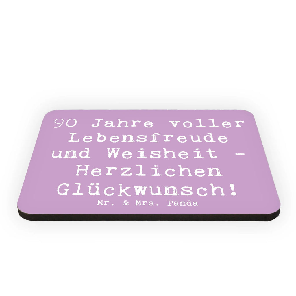 Magnet Saying 90 Jahre voller Lebensfreude und Weisheit - Herzlichen Glückwunsch! Souvenir Magnet, Whiteboard Magnet, Kühlschrankmagnet, Dekomagnet, Pinnwandmagnet, Motivmagnete, Kühlschrank Dekoration, Notiz Magnet, Geburtstag, Geburtstagsgeschenk, Geschenk