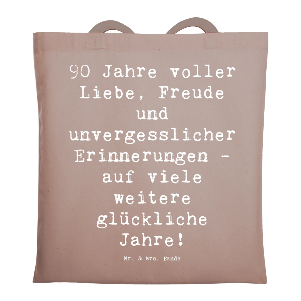 Tragetasche Spruch 90. Geburtstag Liebe Freude Beuteltasche, Beutel, Einkaufstasche, Jutebeutel, Stoffbeutel, Tasche, Shopper, Umhängetasche, Strandtasche, Schultertasche, Stofftasche, Tragetasche, Badetasche, Jutetasche, Einkaufstüte, Laptoptasche, Geburtstag, Geburtstagsgeschenk, Geschenk